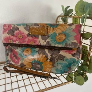 Patricia Nash Floral Clutch Handbag with Wristlet